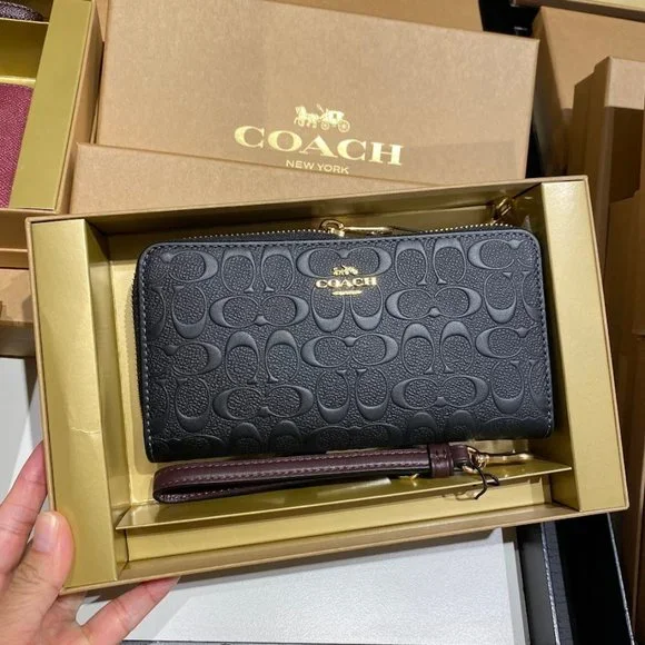 Coach | Bags | Coachboxed Long Zip Around Wallet Cf464 | Poshmark